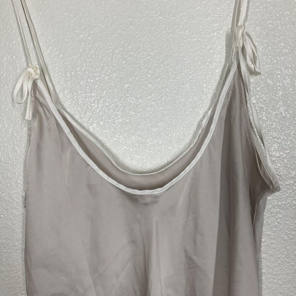 Free People Slip Dress Womens Medium Beige Satin Intimately Chemise Nightgown - Picture 12 of 16